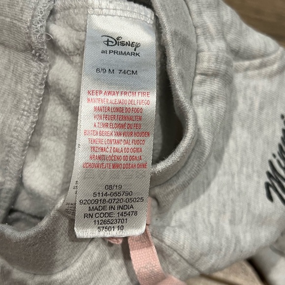 Baby 6-9 month Disney Minnie Mouse jogger sweatpants - Picture 3 of 3